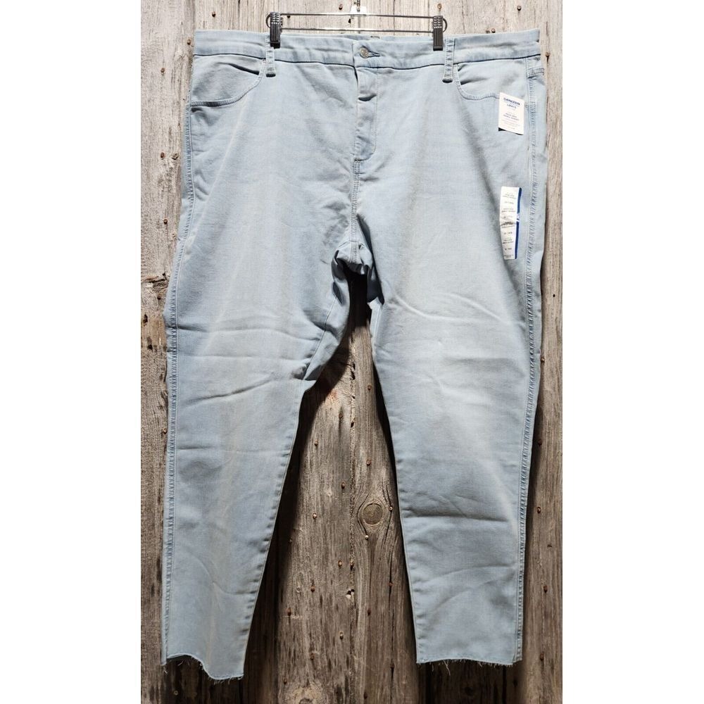 Denizen from Levi's Womens High Rise Ankle Skinny Jeans Light Wash Raw Hem 26W